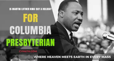 Is Martin Luther King Day Observed at Columbia Presbyterian?