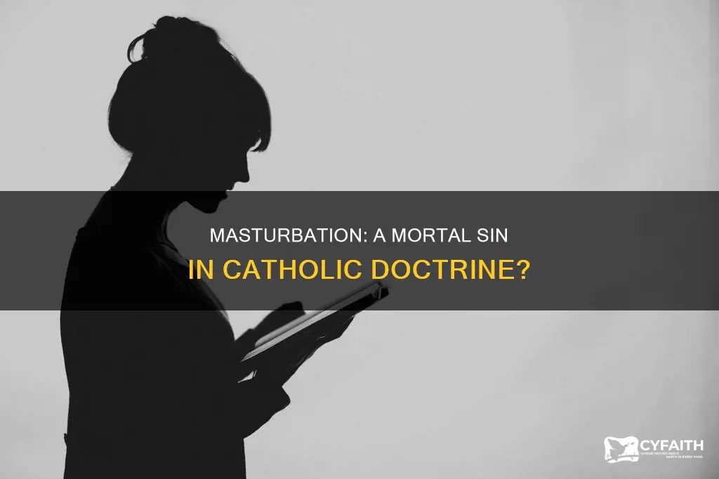 is mastarbastion a mortal sin for catholics