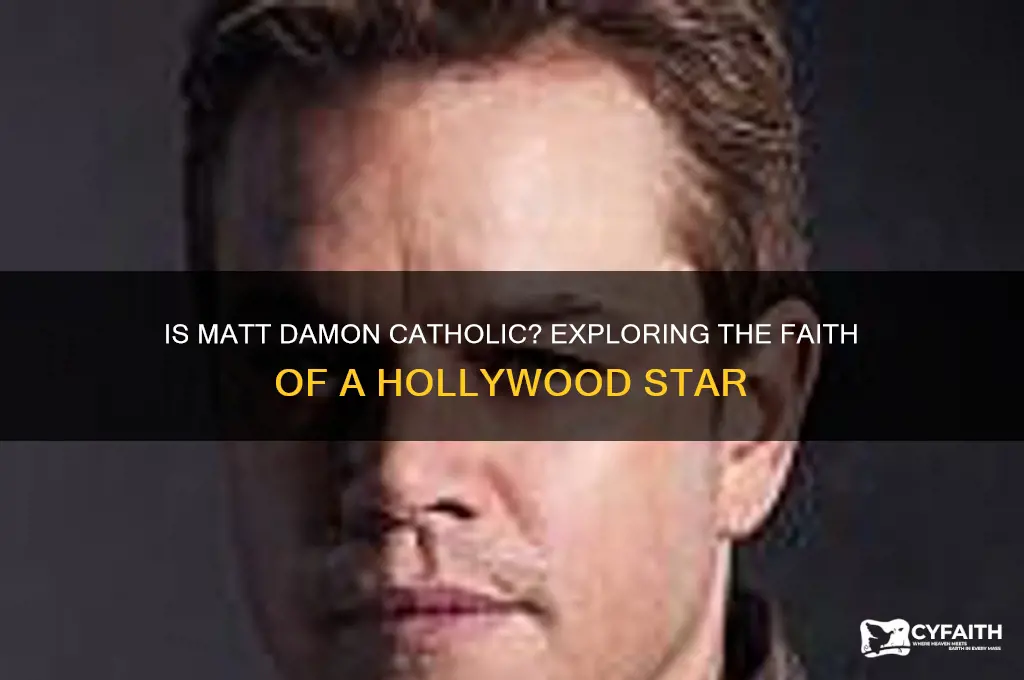 is matt damon catholic