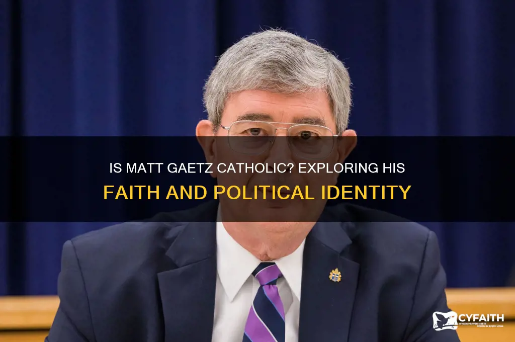 is matt gaetz a catholic