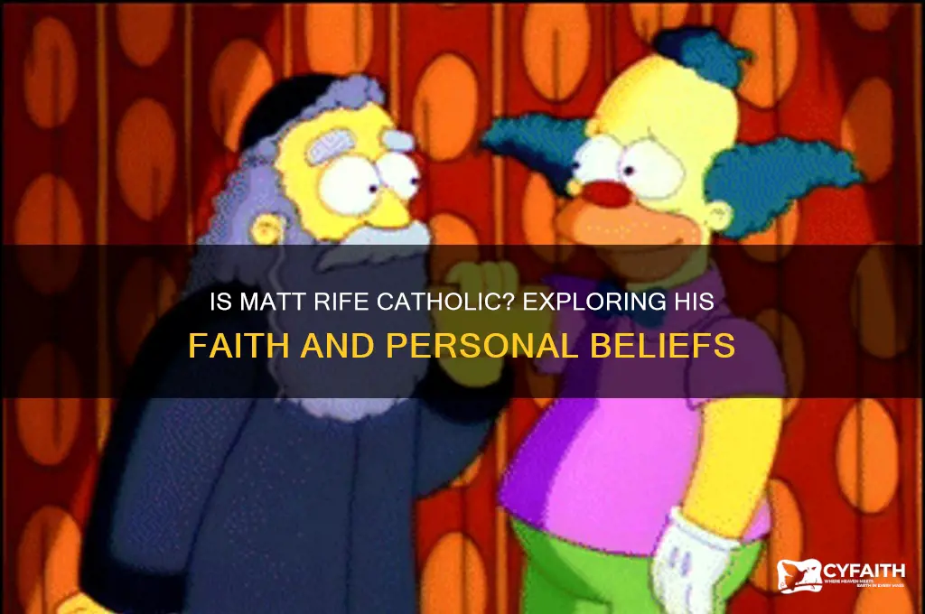 is matt rife catholic