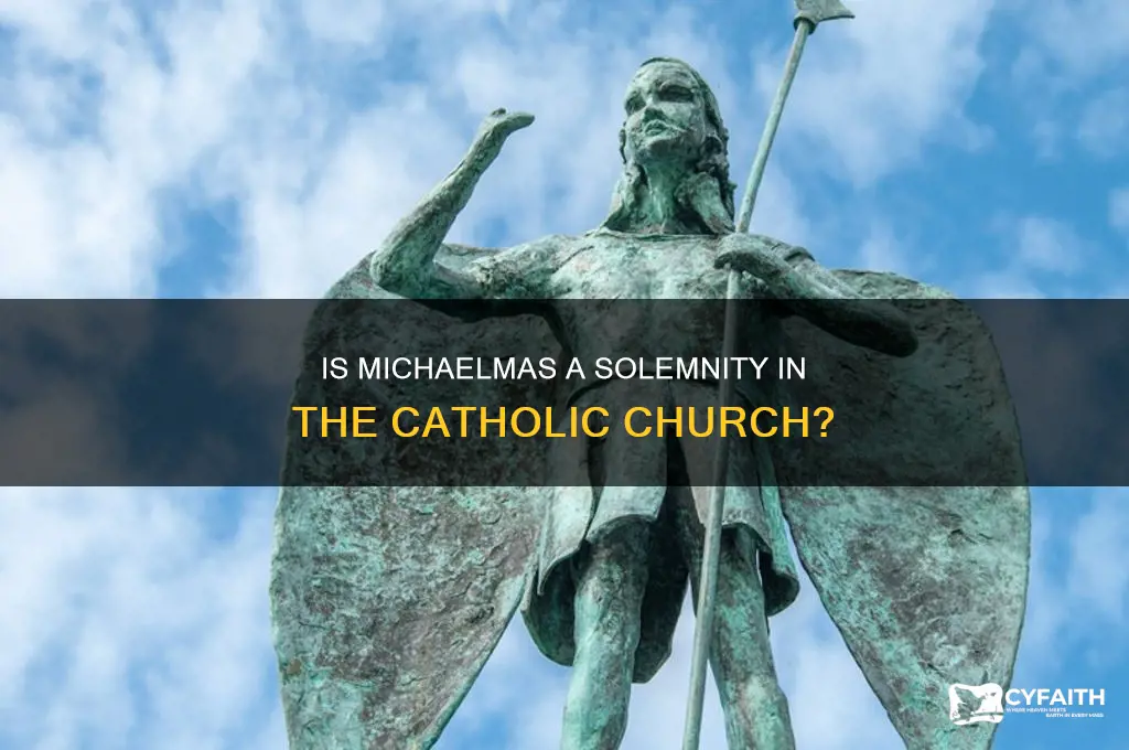 is michaelmas a solemnity catholic