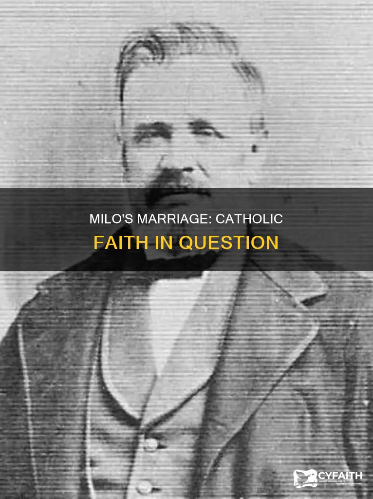 is milo still catholic after marrying a man