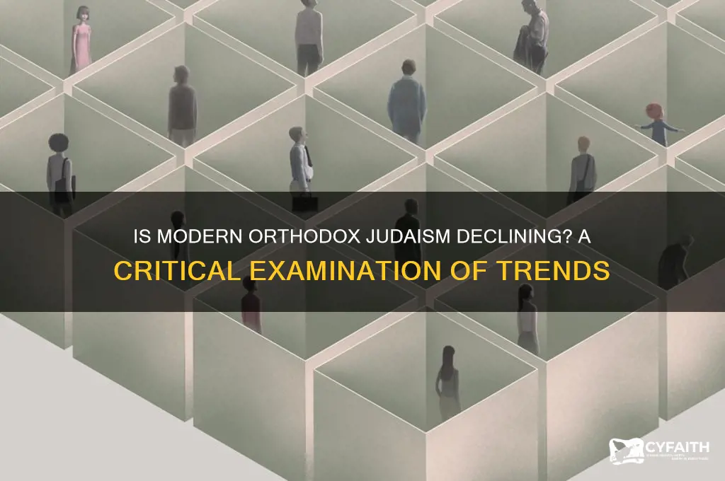 is modern orthodox judaism dying