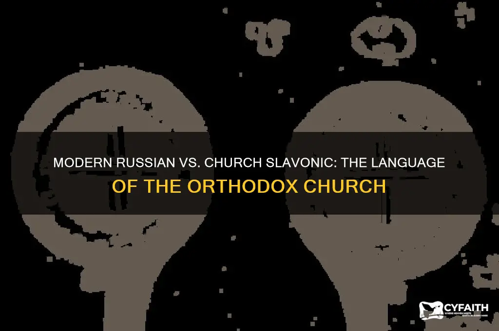 is modern russian used in orthodox church