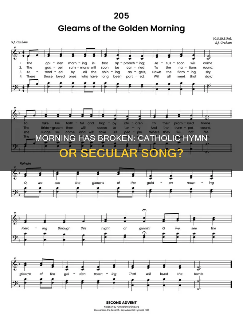 is morning has broken a catholic hymn