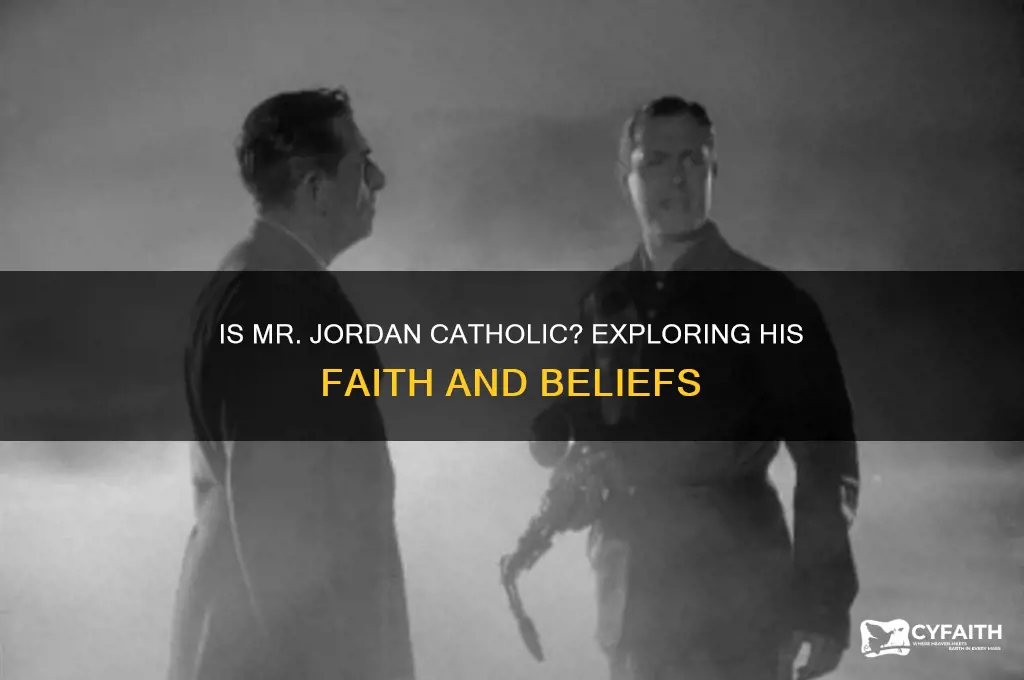 is mr jordan catholic