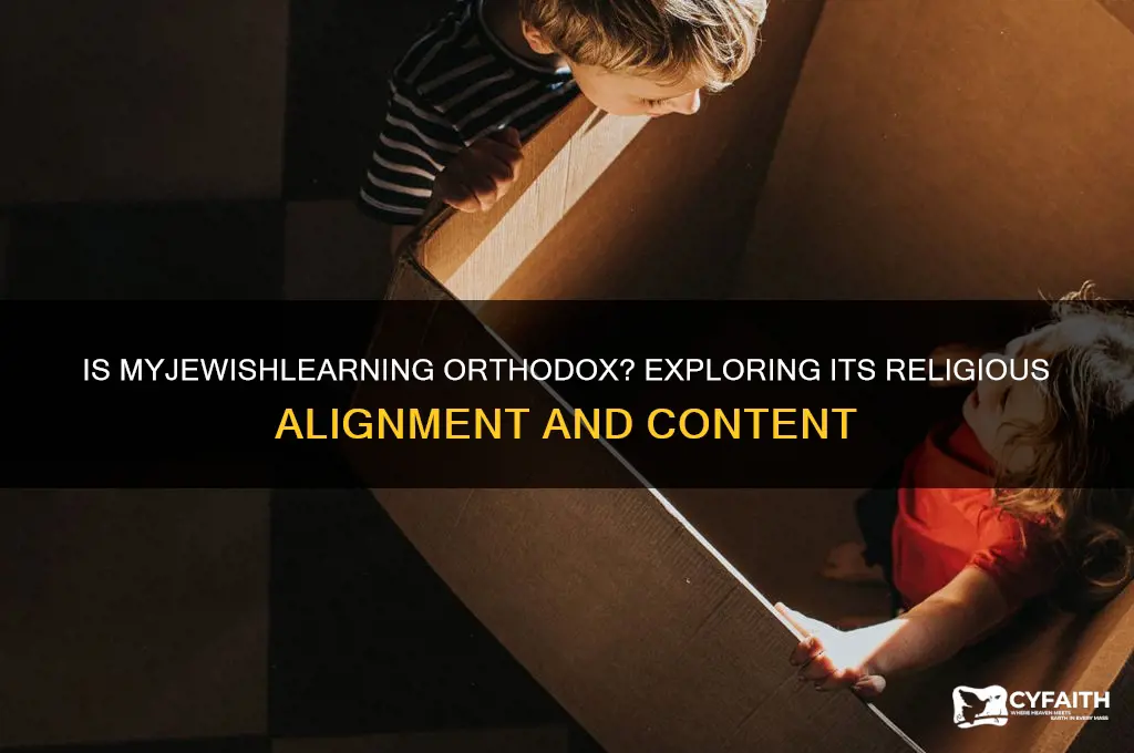is myjewishlearning orthodox
