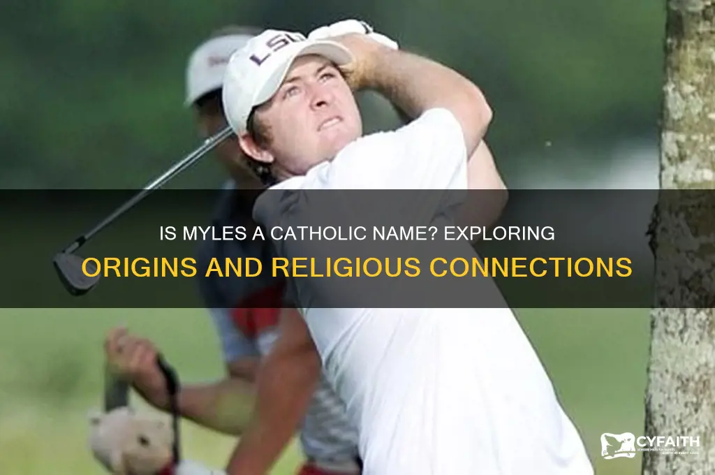 is myles a catholic name