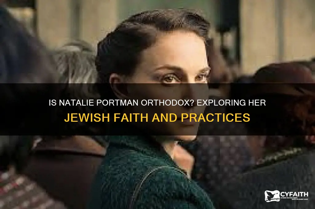 is natalie portman orthodox