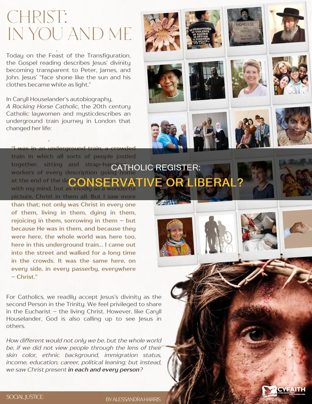 is national catholic register conservative or liberal