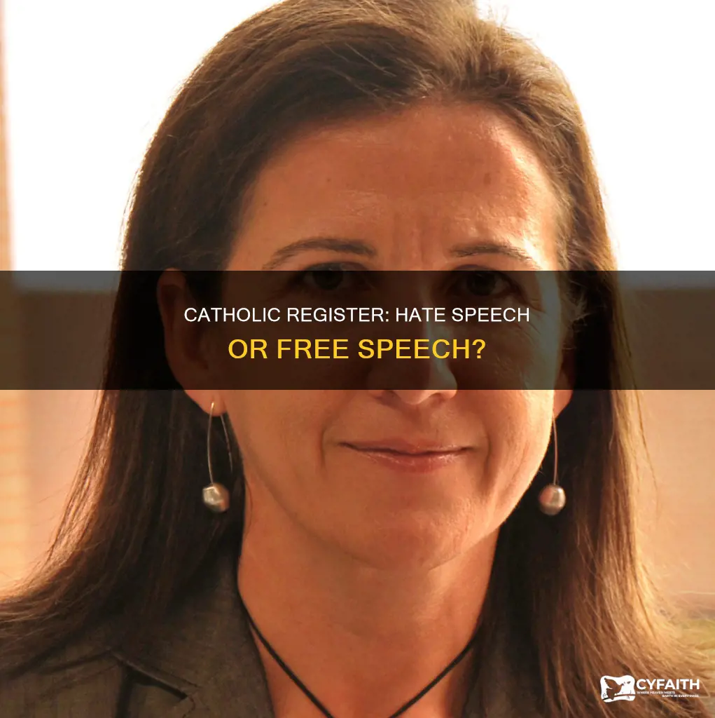 is national catholic register hate speech