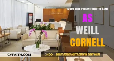Is New York Presbyterian and Weill Cornell the Same?