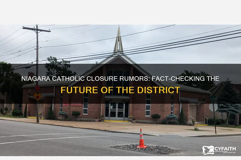 is niagara catholic closing