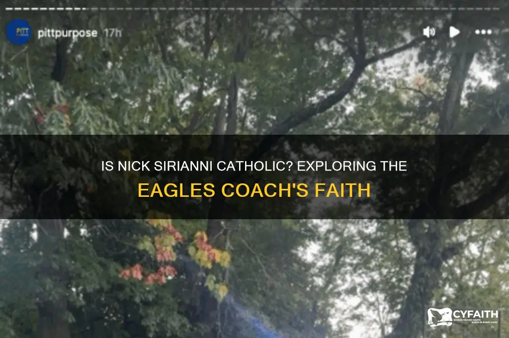 is nick siriani catholic