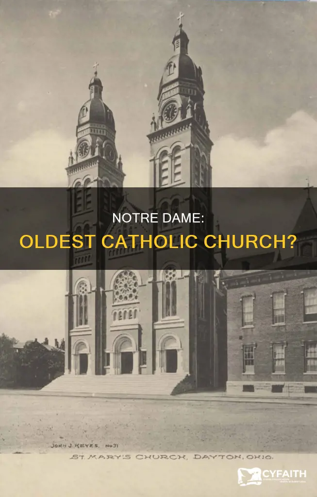 is notre dme the olsest catholic chur h