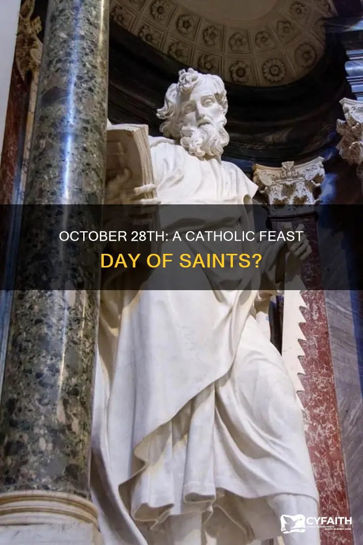 is october 28th a catholic feast day