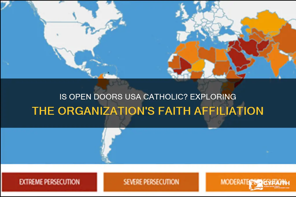 is open doors usa catholic