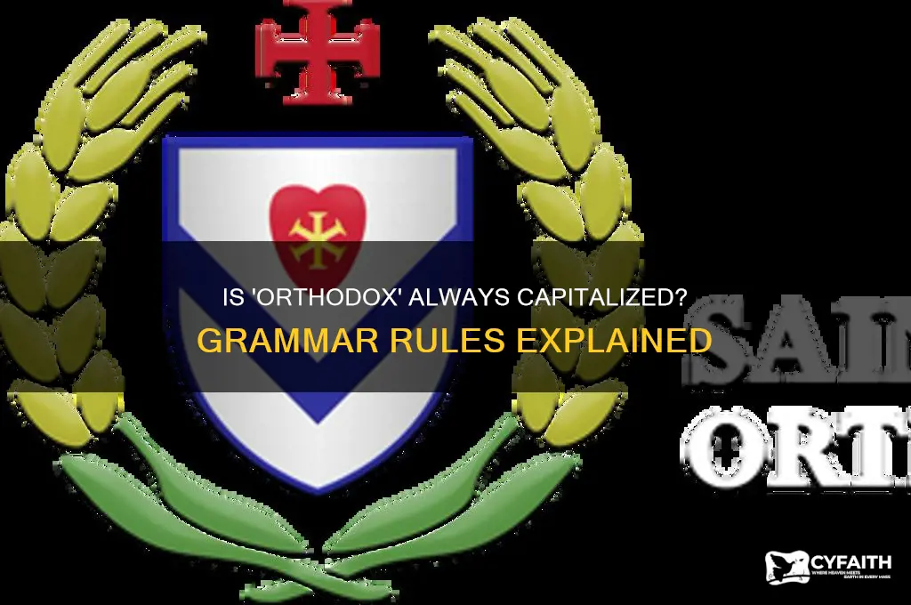 is orthodox always capitalized