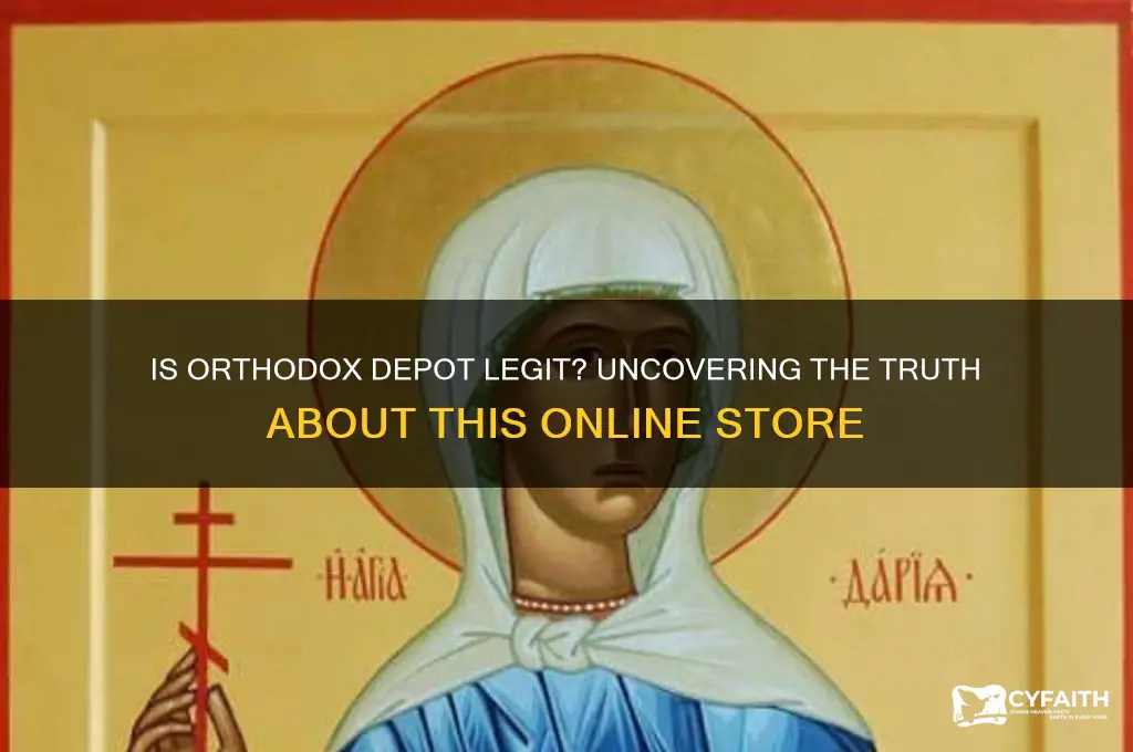 is orthodox depot legit