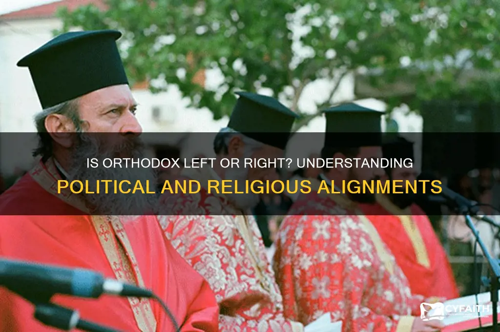 is orthodox left or right