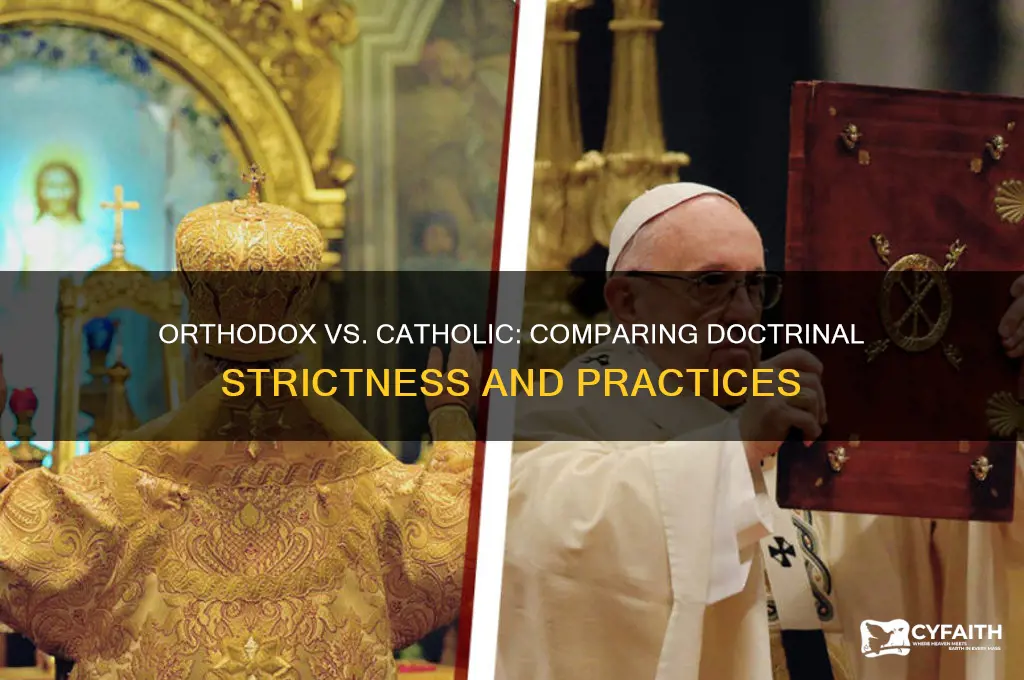 is orthodox stricter than catholic