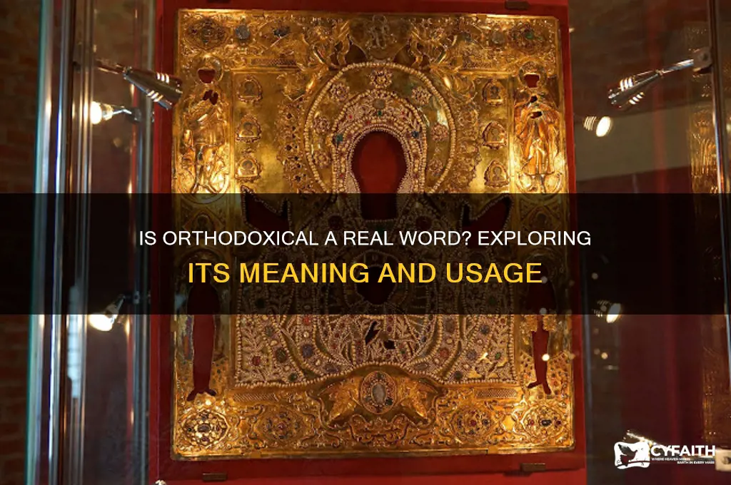 is orthodoxical a word