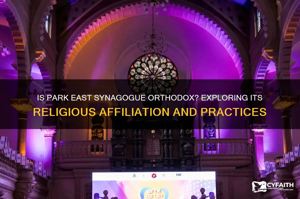 is park east synagogue orthodox