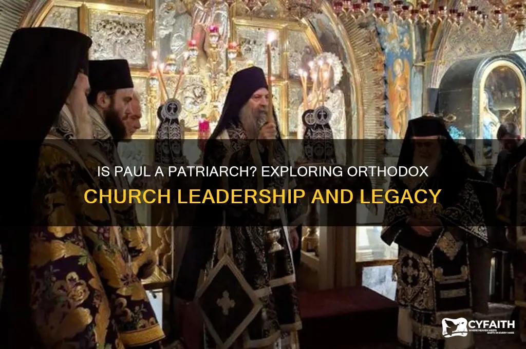 is paul a patriarch of the orthodox church