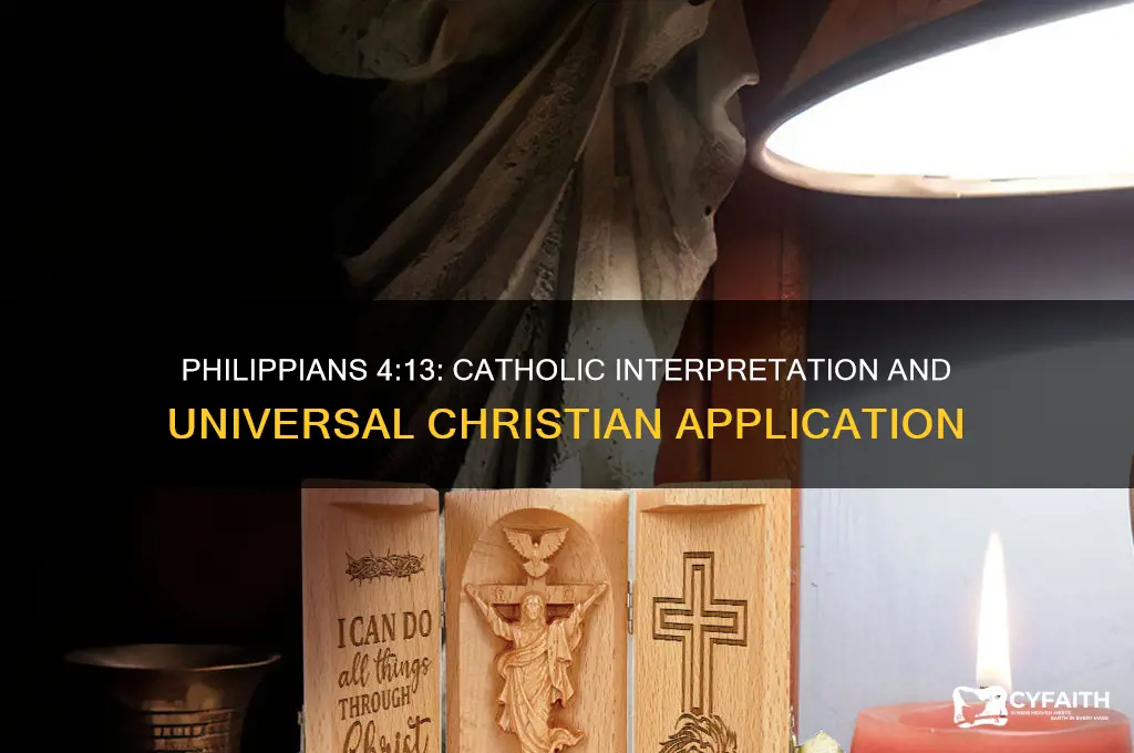 is philippians 4 13 catholic