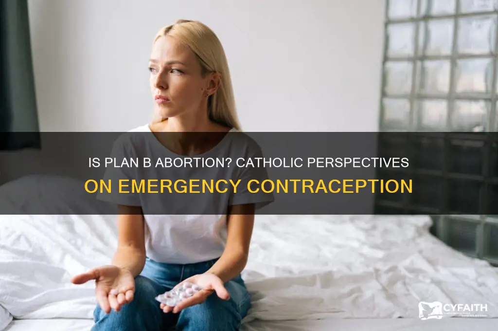 is plan b abortion catholic