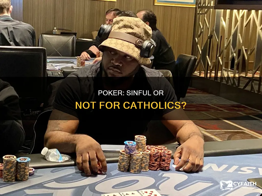 is playing poker a sin catholic