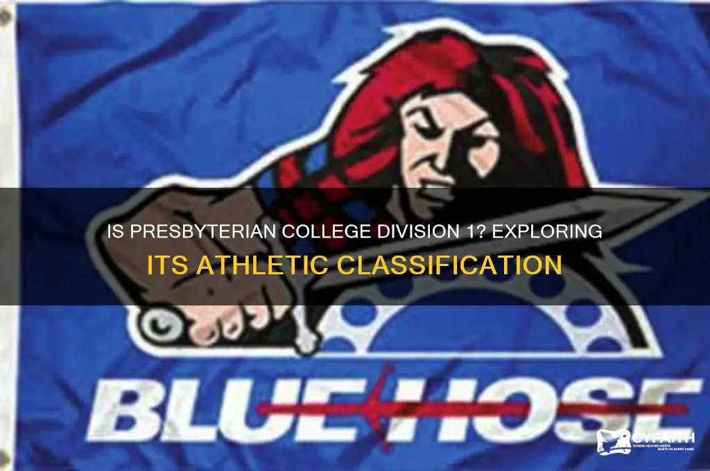 is presbyterian college a d1 school