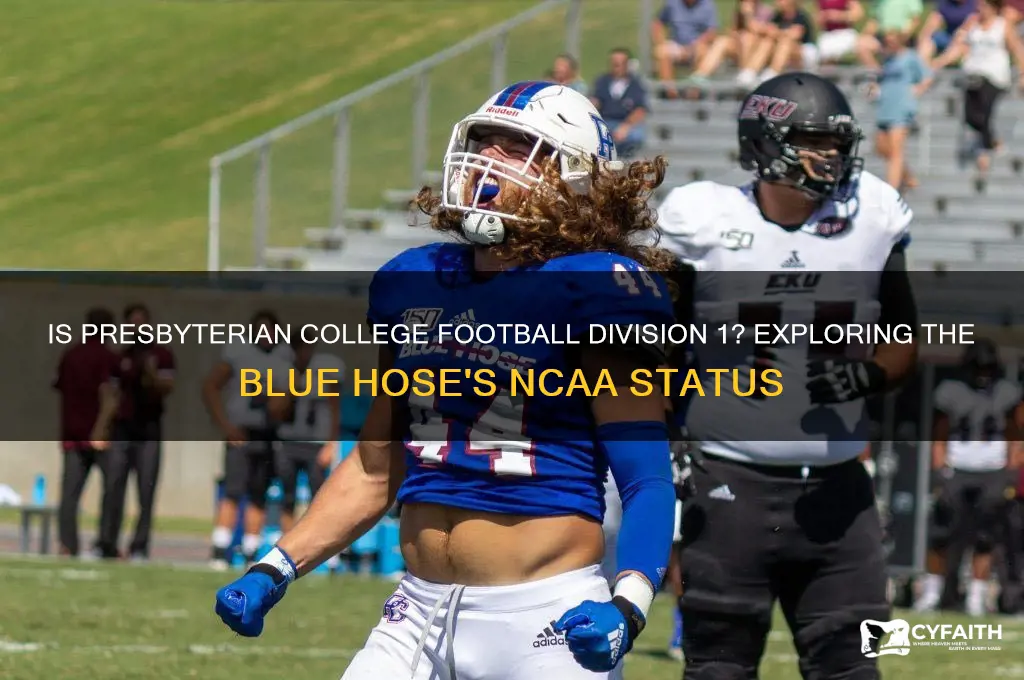 is presbyterian college football d1