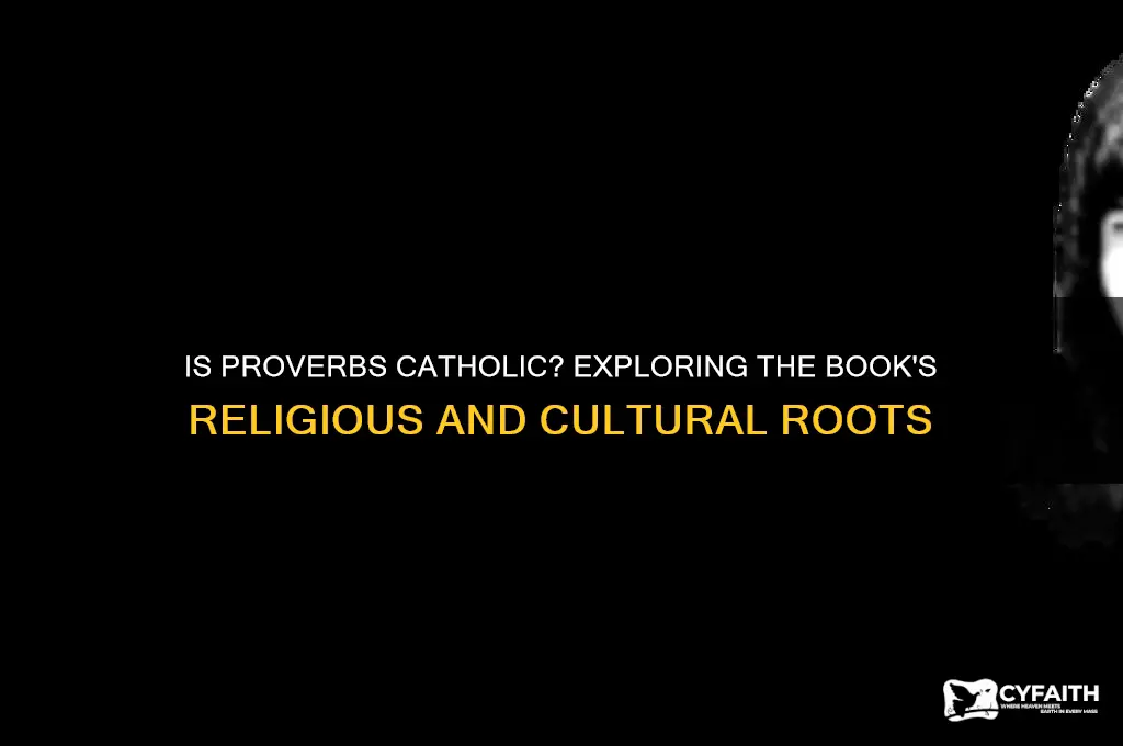 is proverbs catholic