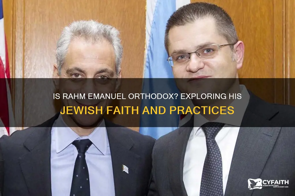 is rahm emanuel orthodox