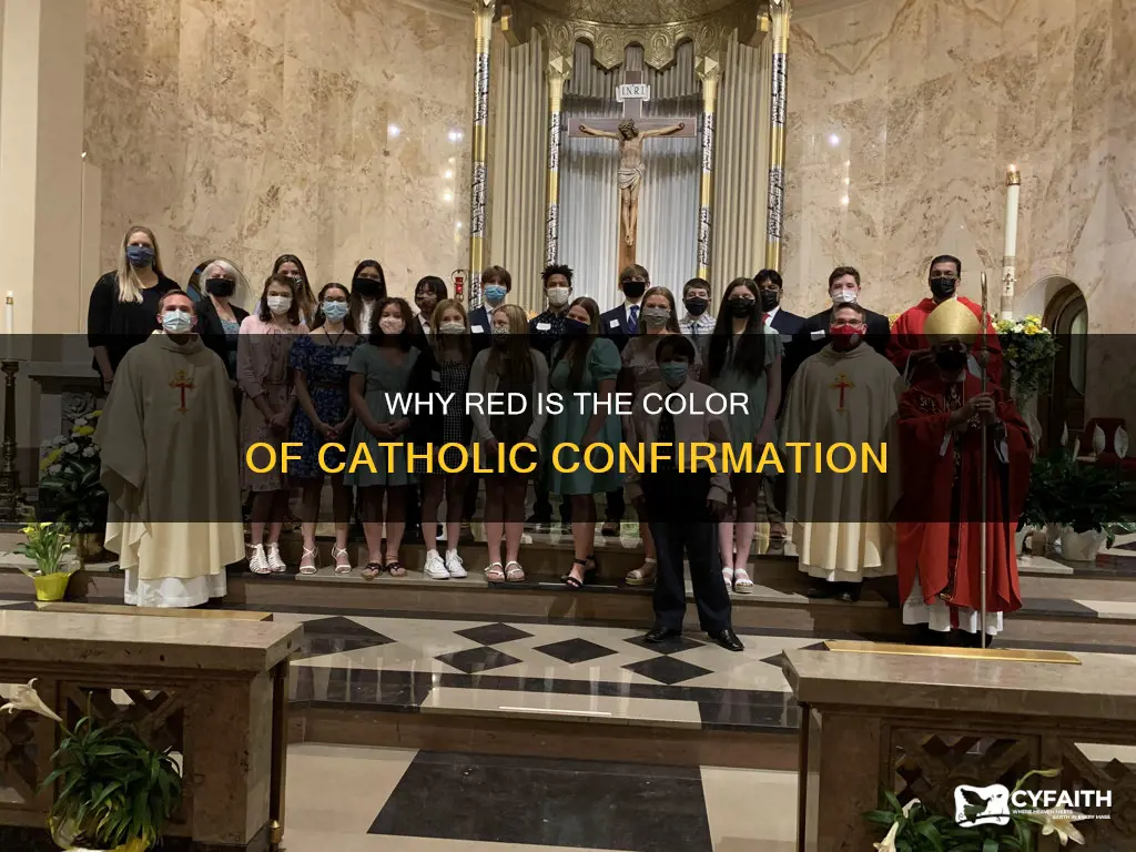 is red a common confirmation color for catholics