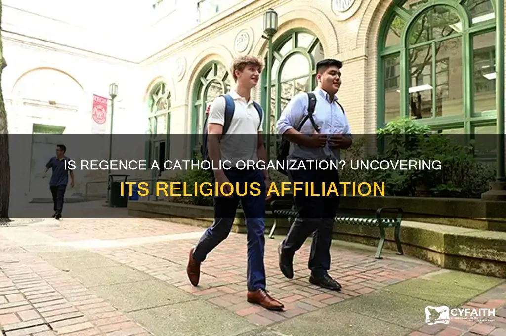is regence a catholic organization