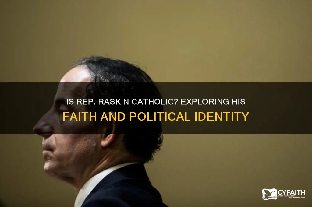 is rep raskin catholic