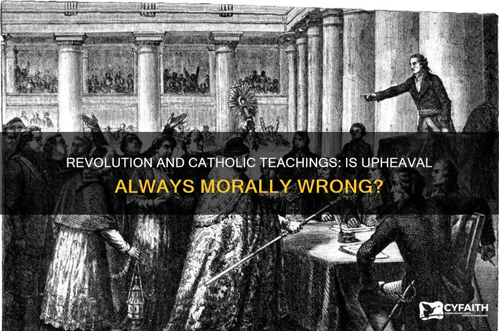 is revolution always bad catholic
