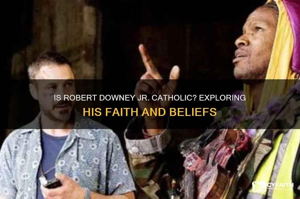 is robert downey jr catholic