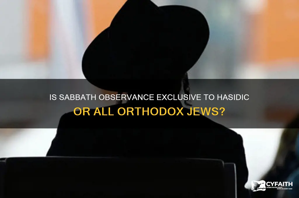 is sabbeth only for hasidic or also orthodox