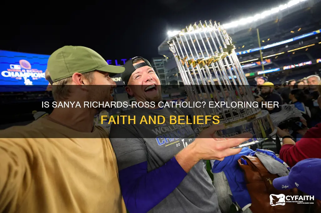 is sanya richard ross catholic