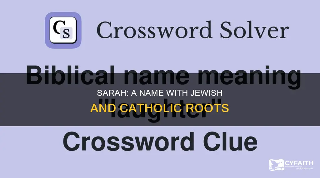 is sarah a jewish or catholic name