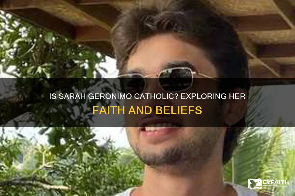 is sarah geronimo catholic
