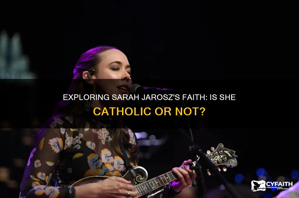 is sarah jaroz catholic