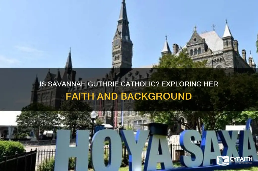 is savannah guthrie catholic