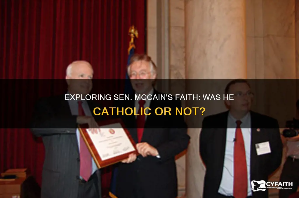is sen mccain catholic
