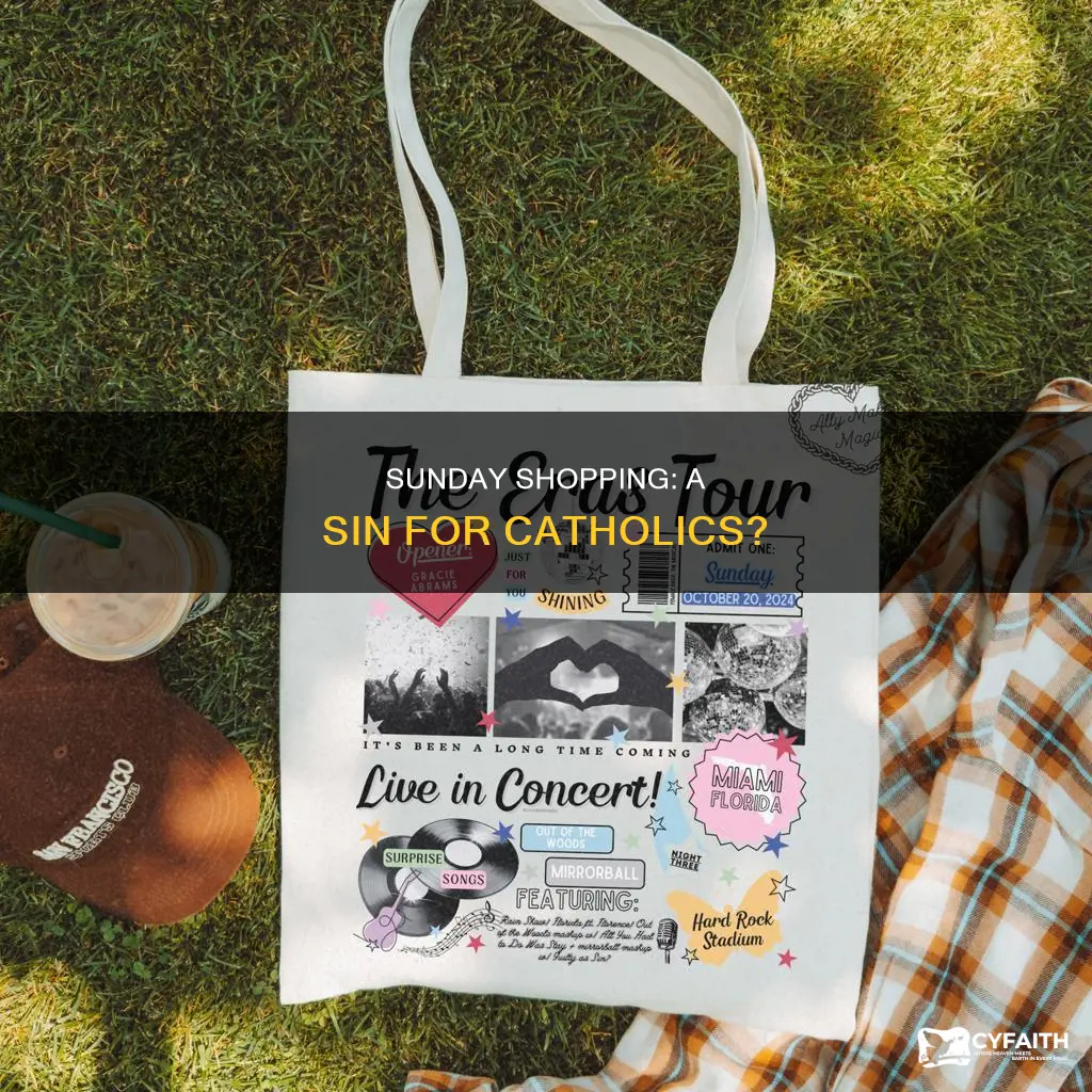 is shopping on sunday a sin catholic