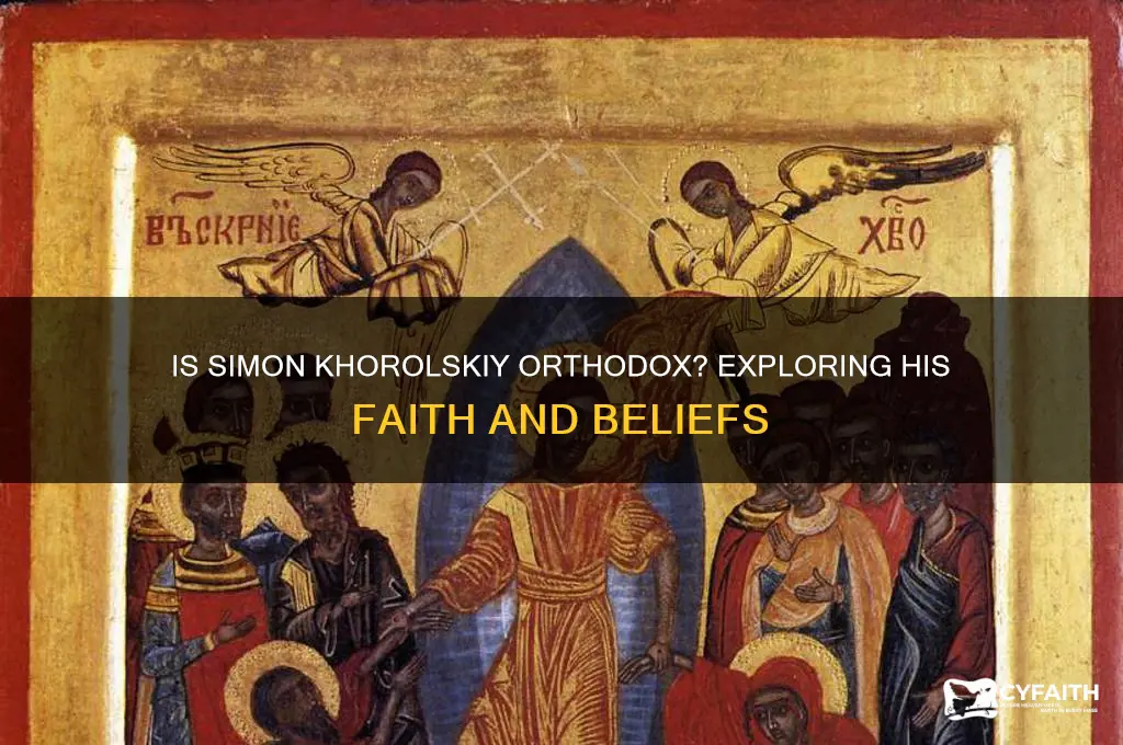 is simon khorolskiy orthodox